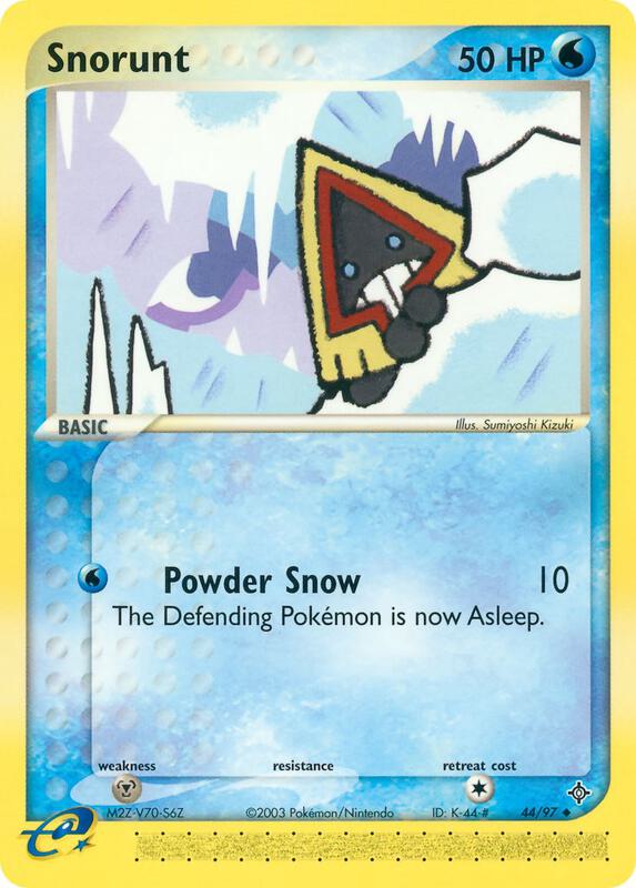 Snorunt Pokemon card from Dragon