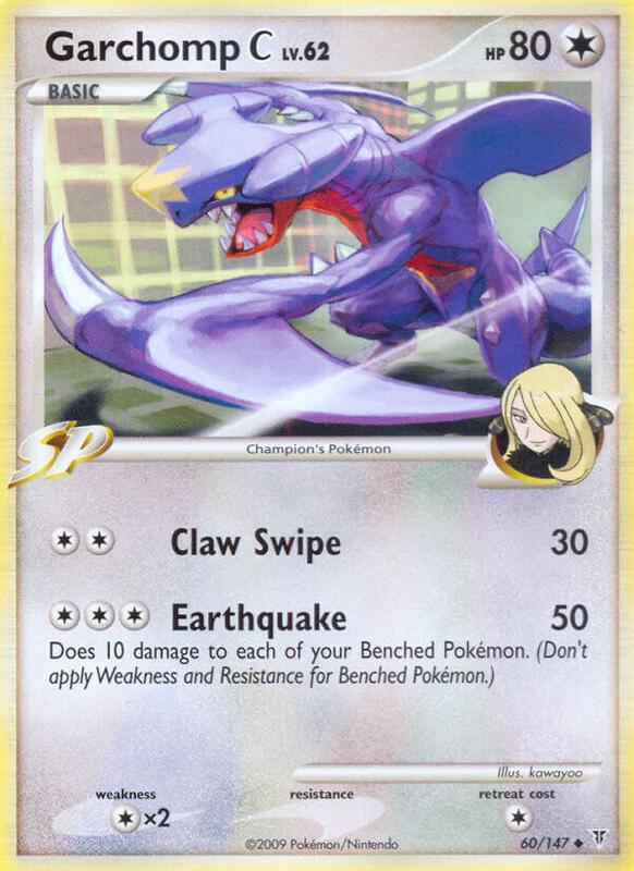 Garchomp C Pokemon card from Supreme Victors