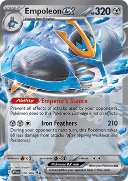 Empoleon ex Pokemon card from Phantasmal Flames