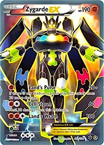 Zygarde EX - 54a/124 Pokemon card from Alternate Art Promos