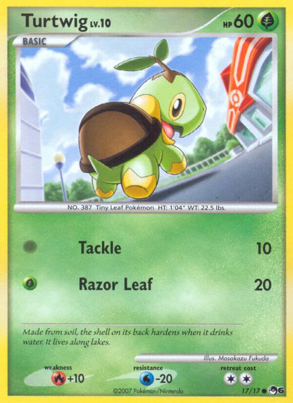Turtwig Pokemon card from POP Series 6