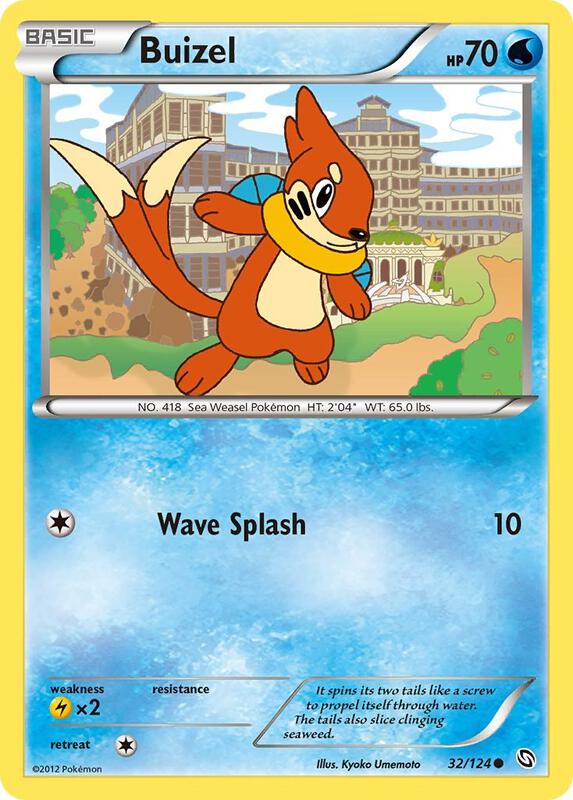 Buizel Pokemon card from Dragons Exalted