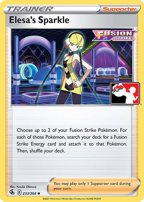 Elesa's Sparkle Pokemon card from Prize Pack Series Cards
