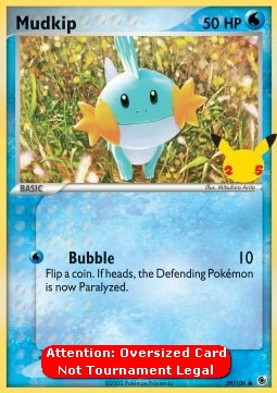 Mudkip Pokemon card from EX Ruby Sapphire