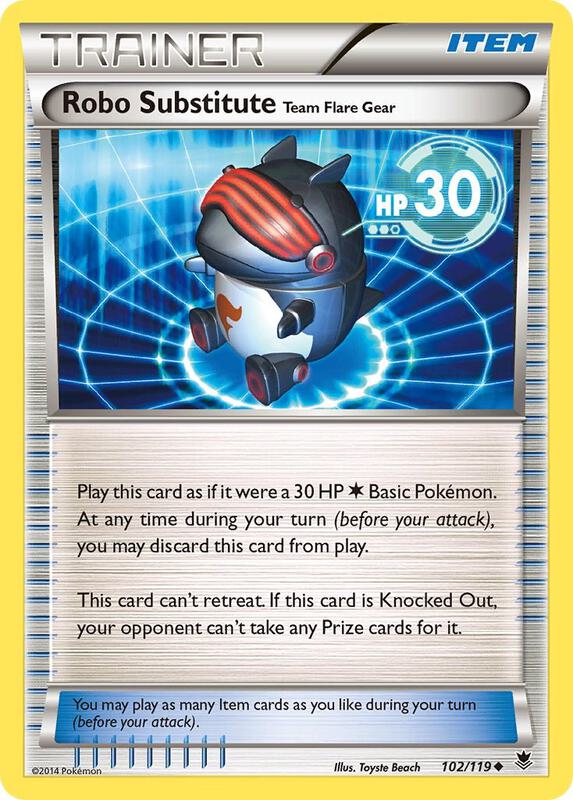 Robo Substitute Pokemon card from XY - Phantom Forces