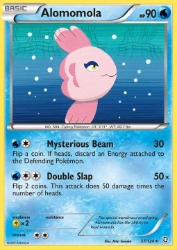 Alomomola Pokemon card from Dragons Exalted