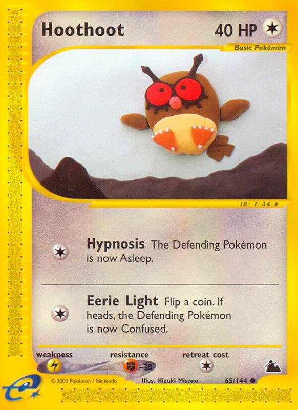 Hoothoot Pokemon card from Skyridge
