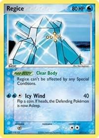 Regice Pokemon card from Holon Phantoms
