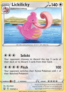 Lickilicky Pokemon card from Battle Styles