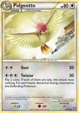Pidgeotto Pokemon card from Triumphant