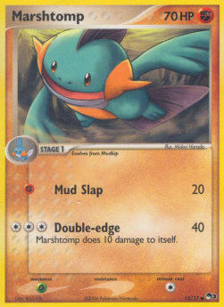 Marshtomp Pokemon card from POP Series 3