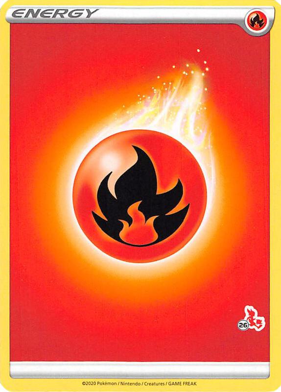 Fire Energy (#26 Cinderace Stamped) Pokemon card from Battle Academy 2022