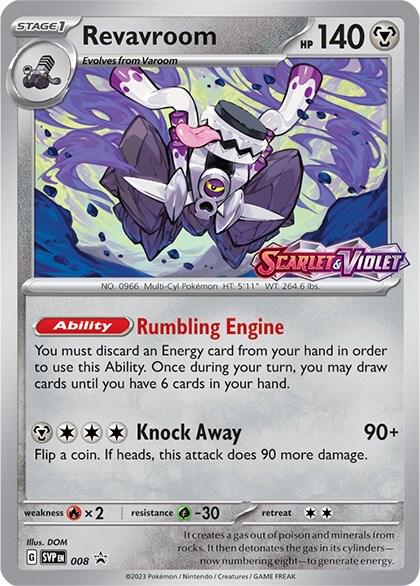 Revavroom - 008 (Prerelease) Pokemon card from SV: