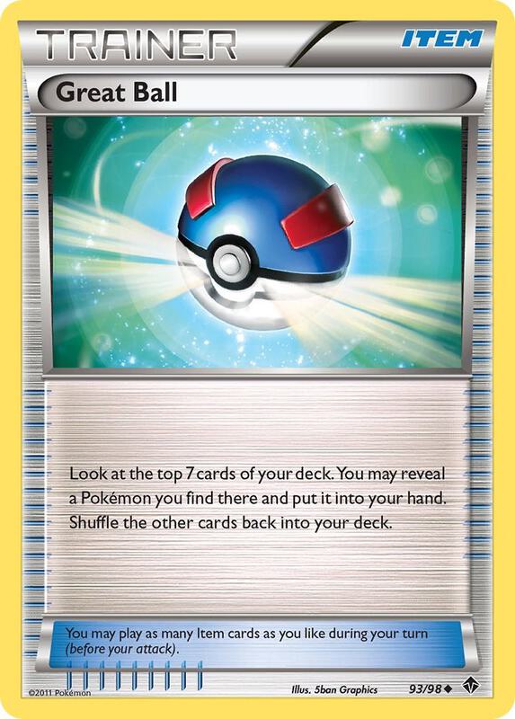 Great Ball Pokemon card from Emerging Powers