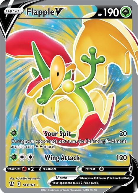Flapple V (Full Art) Pokemon card from SWSH05: Battle
