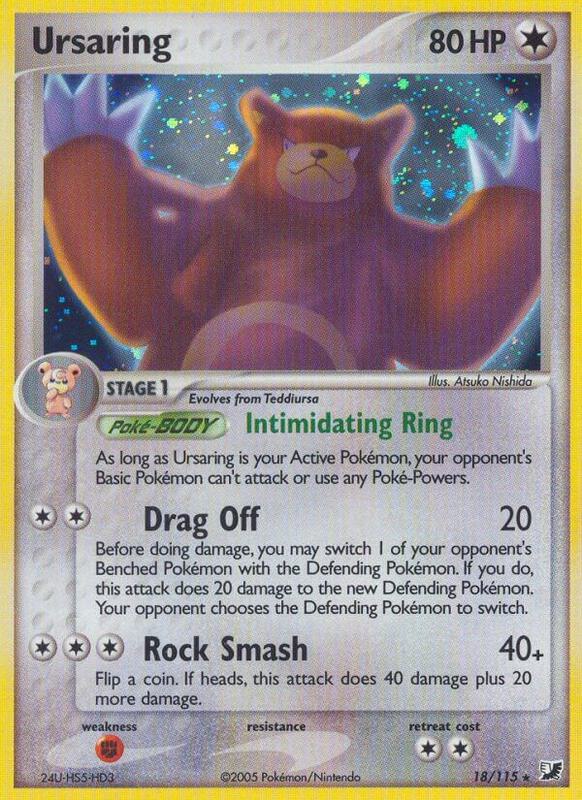 Ursaring Pokemon card from Unseen Forces