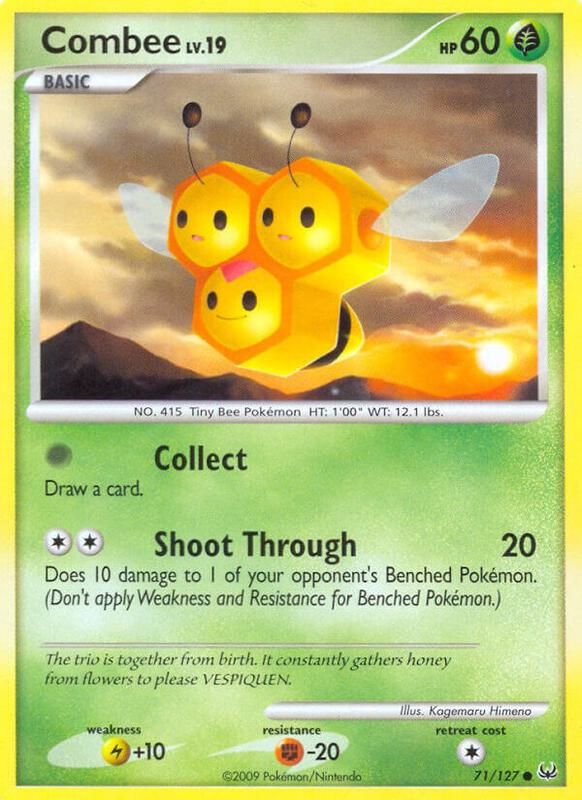 Combee Pokemon card from Platinum