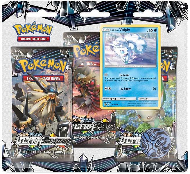 Ultra Prism 3 Pack Blister [Alolan Vulpix] Pokemon card from SM - Ultra Prism