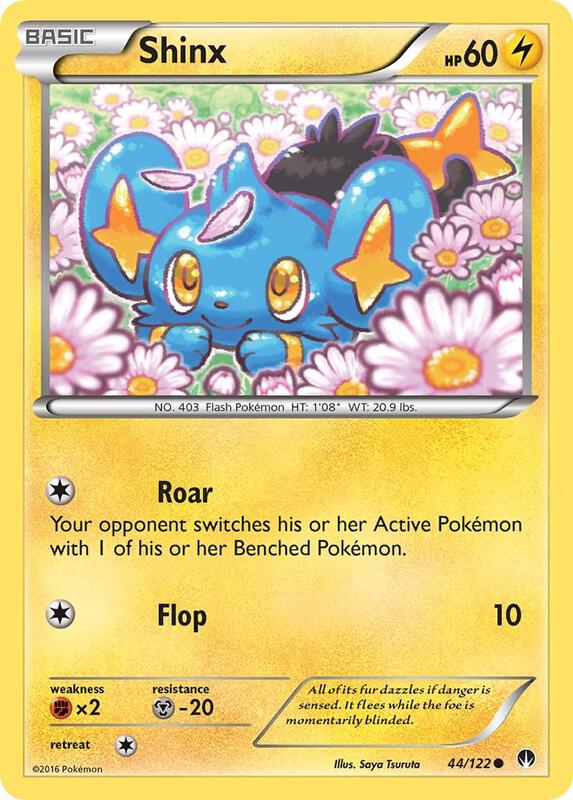 Shinx Pokemon card from XY - BREAKpoint