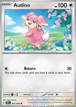 Audino Pokemon card from Black Bolt