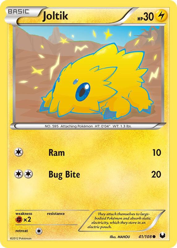 Joltik (41) Pokemon card from Dark Explorers