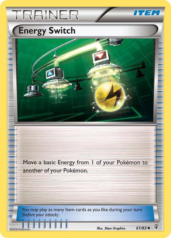 Energy Switch Pokemon card from Generations
