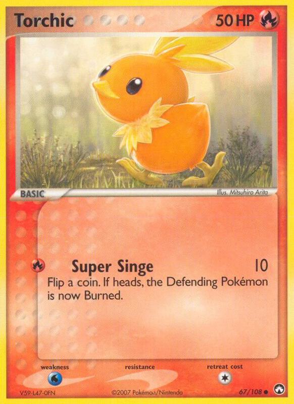 Torchic Pokemon card from Power Keepers