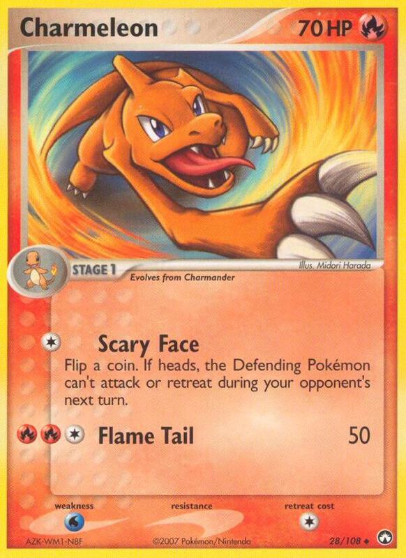 Charmeleon Pokemon card from Power Keepers