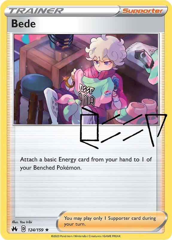 Bede Pokemon card from Crown Zenith