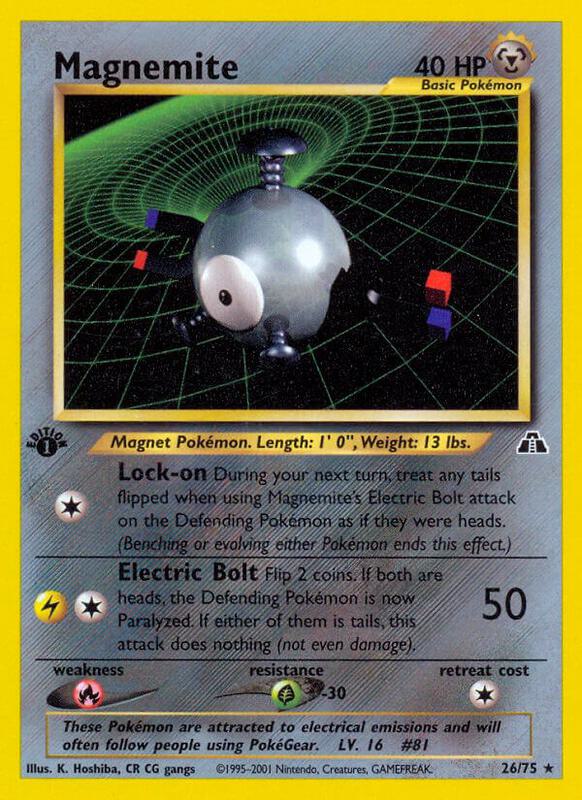 Magnemite (26) Pokemon card from Neo Discovery