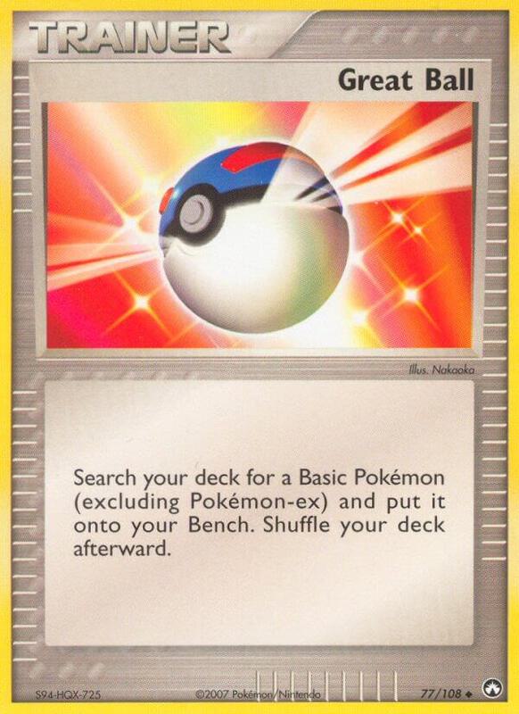Great Ball Pokemon card from Power Keepers