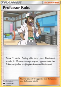 Professor Kukui Pokemon card from Sun Moon