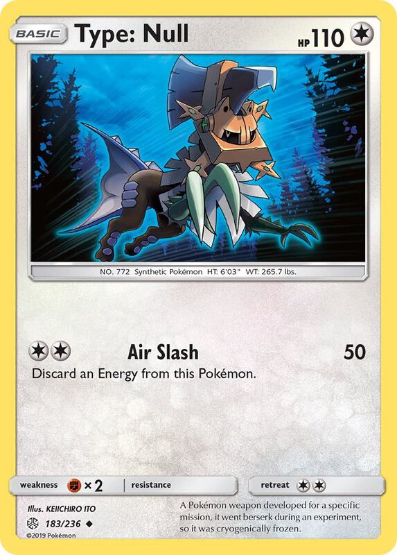 Type: Null Pokemon card from SM - Cosmic Eclipse