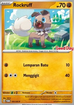 Rockruff (SV-P/ID 151)Scarlet & Violet Indonesian Promos
