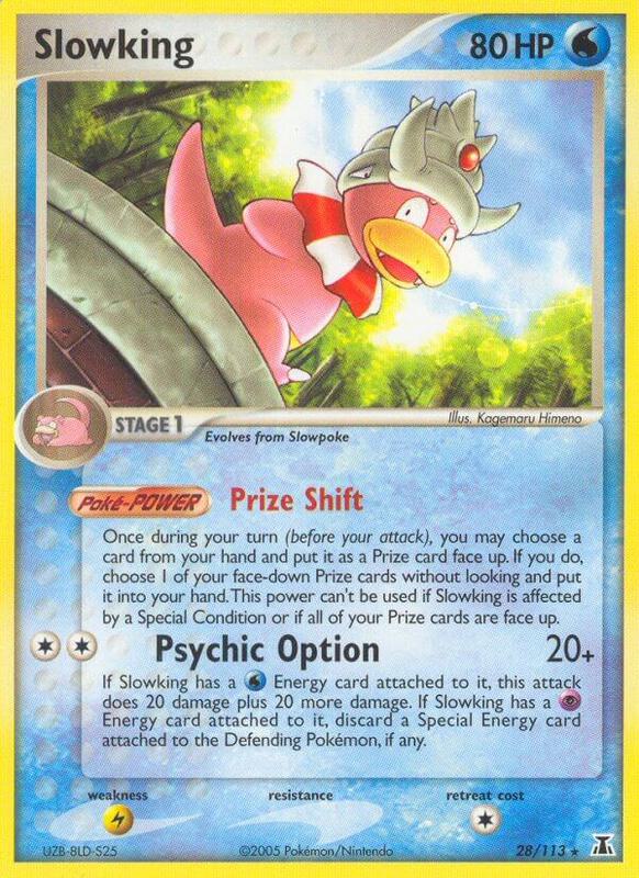 Slowking Pokemon card from Delta Species