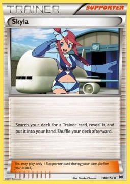 Skyla Pokemon card from BREAKthrough