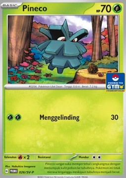 Pineco (SV-P/ID 026) Scarlet & Violet Indonesian Promos ID