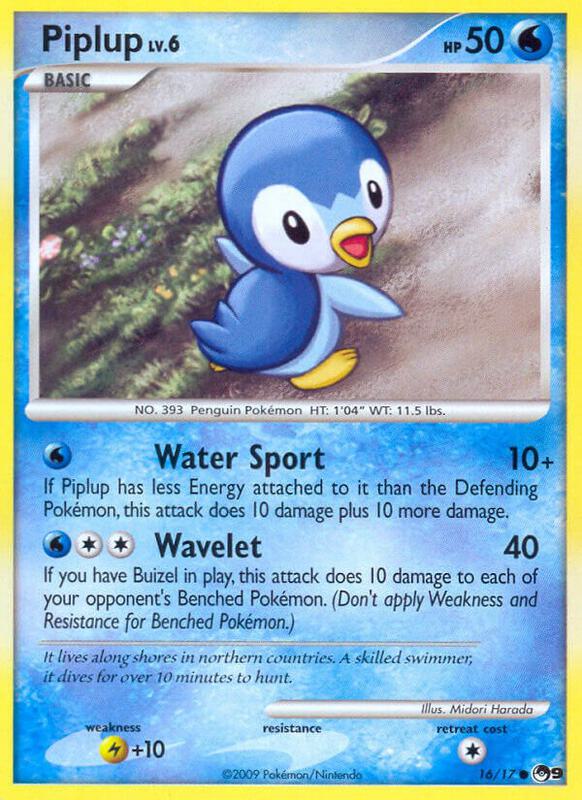 Piplup Pokemon card from POP Series 9