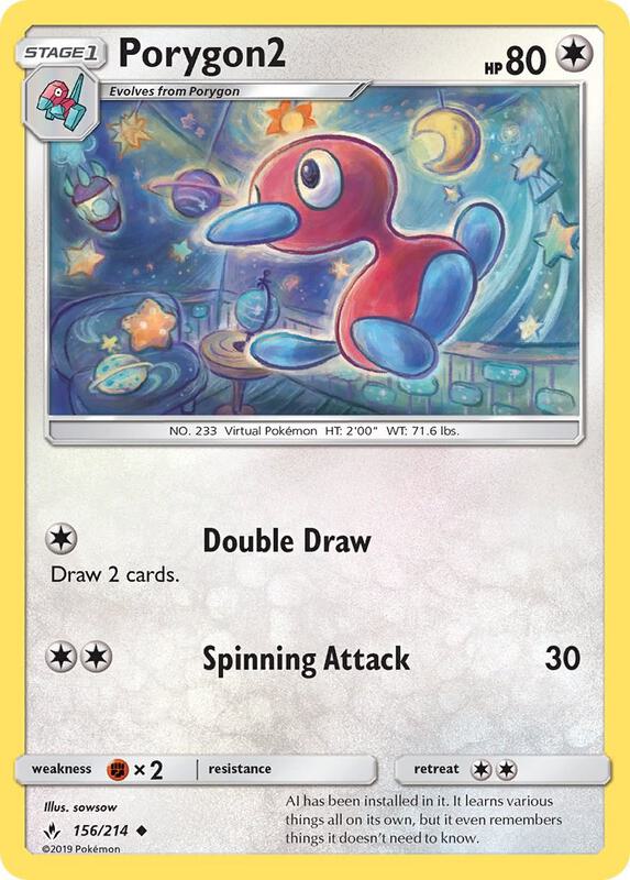 Porygon2 Pokemon card from SM - Unbroken Bonds