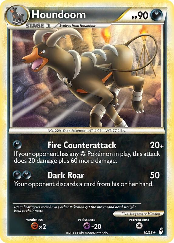 Houndoom Pokemon card from Call of Legends