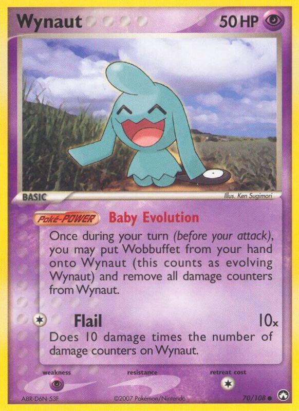 Wynaut Pokemon card from Power Keepers