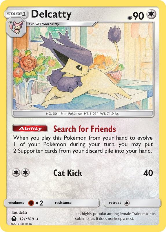 Delcatty Pokemon card from SM - Celestial Storm