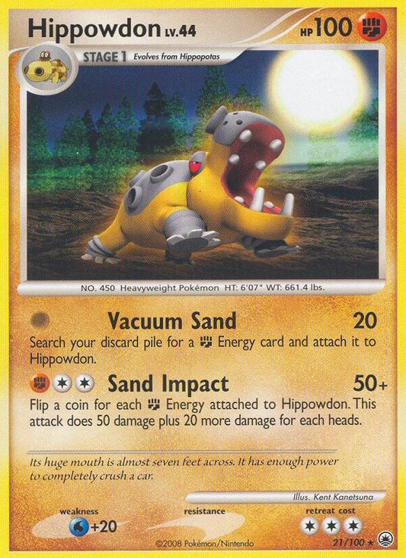 Hippowdon Pokemon card from Majestic Dawn