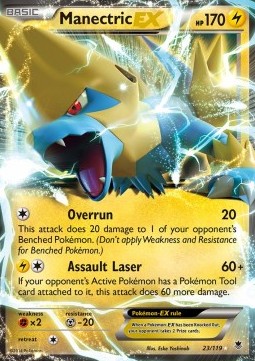 Manectric EX Pokemon card from Phantom Forces