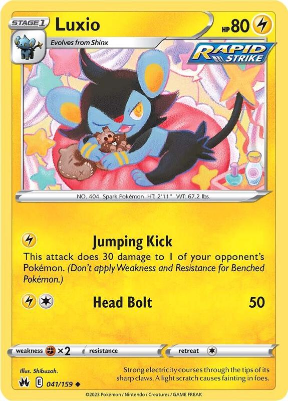 Luxio (41) Pokemon card from Crown Zenith