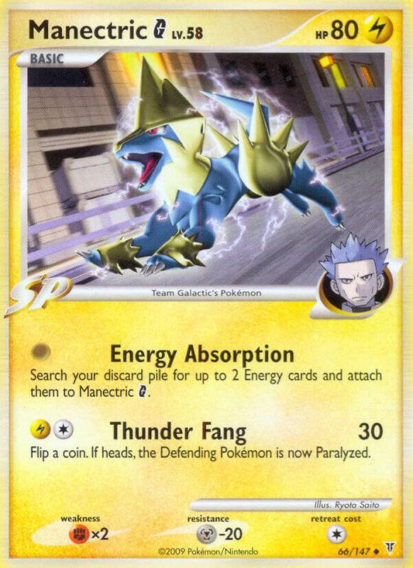 Manectric G Pokemon card from Supreme Victors