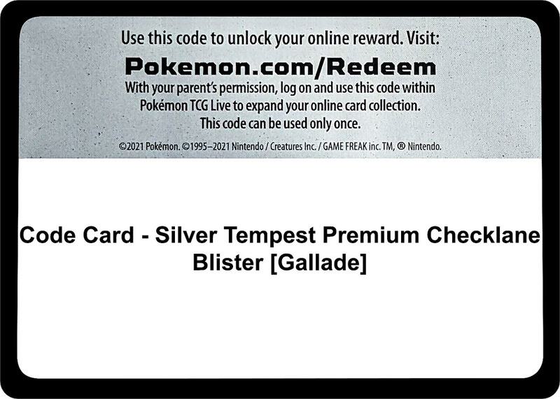 Code Card - Silver Tempest Premium Checklane Blister [Gallade] Pokemon card from SWSH12: Silver