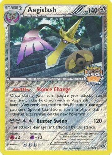 Aegislash Pokemon card from League & Championship Cards
