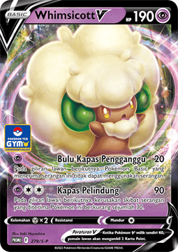 Whimsicott V (S-P/ID 279) Sword & Shield Indonesian Promos ID