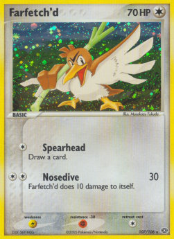 Farfetch'd Pokemon card from EX Emerald